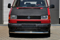 Volkswagen T4 Caravelle/Multivan 1990–2003 гг. Передняя защита ST008 (нержавейка) фото 10