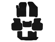 Dodge Journey 2008-2020 гг. Текстильные коврики Premium (2011-2020, 3 ряда, 7-местный, Черный) фото 1