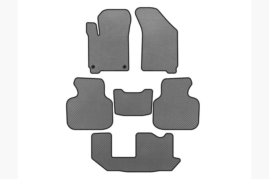 Dodge Journey 2008-2020 гг. Коврики EVA (2011-2020, 3 ряда, 7-местный, Серый) Image