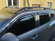 Renault Duster 2024- гг. Ветровики с хромированным молдингом (4 шт, Niken) фото 1