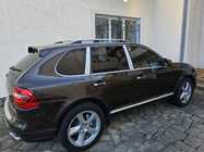 Porsche Cayenne 2003–2010 гг. Рейлинги Skyport (серебристые) фото 12