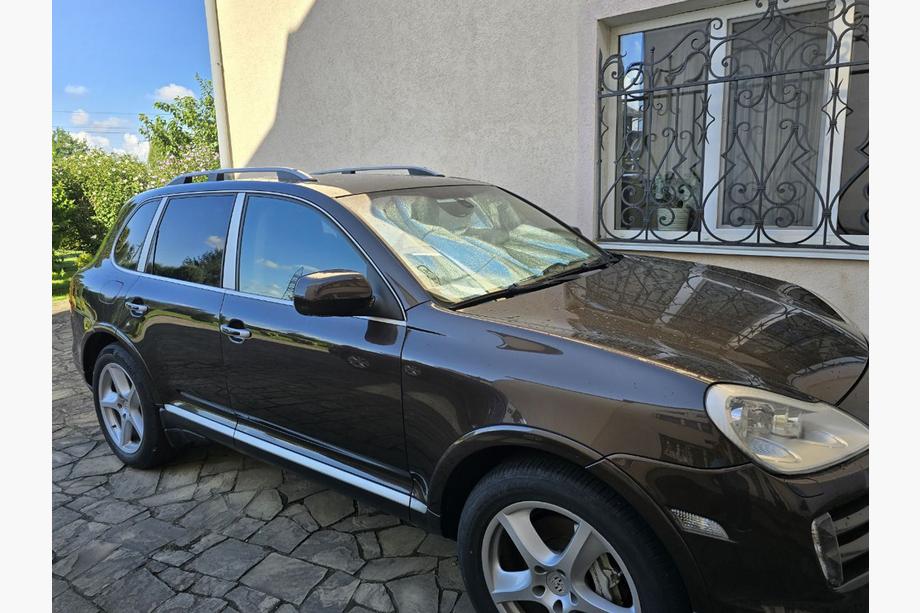 Porsche Cayenne 2003–2010 гг. Рейлинги Skyport (серебристые) Фото 10
