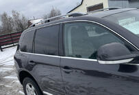 Volkswagen Touareg 2002–2010 гг. Рейлинги Skyport (серый матовый) фото 8