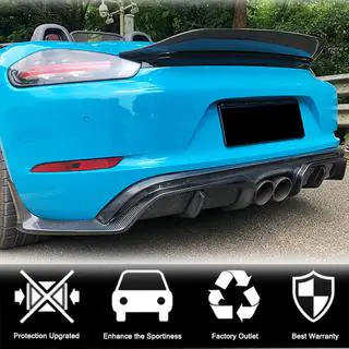 Спойлер V1 (для Boxster, Карбон) Porsche Boxster/Cayman 982 (718) 2016- гг. фото 2