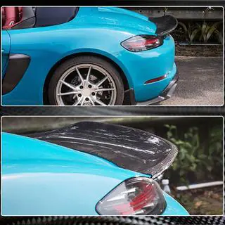 Спойлер V1 (для Boxster, Карбон) Porsche Boxster/Cayman 982 (718) 2016- гг. фото 3