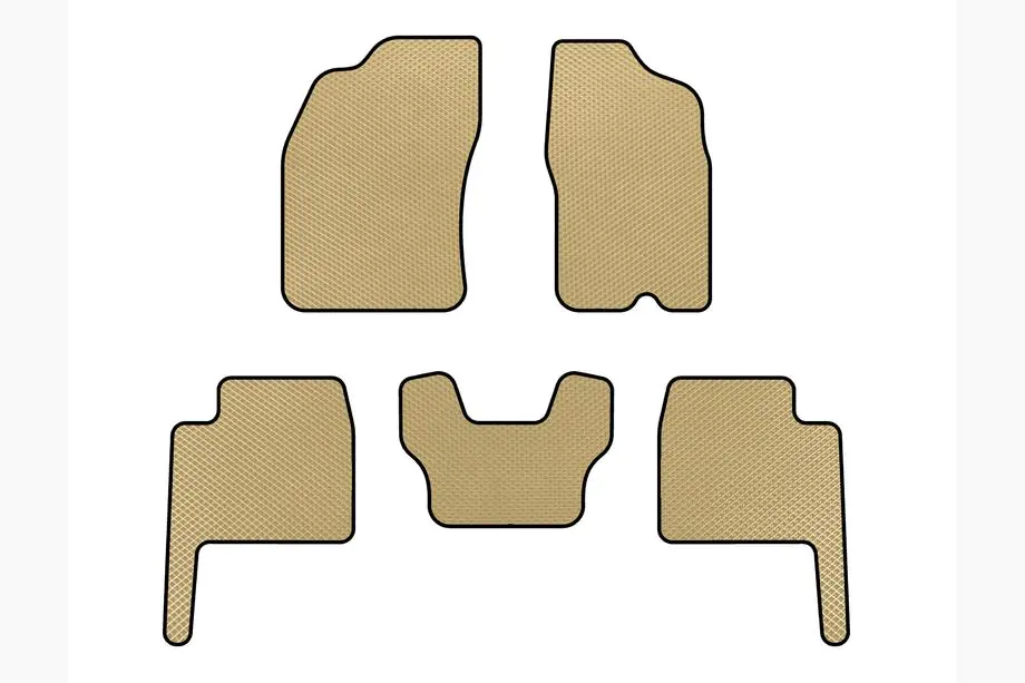 Dodge Durango 2004-2009 гг. Коврики EVA (Бежевые) Image