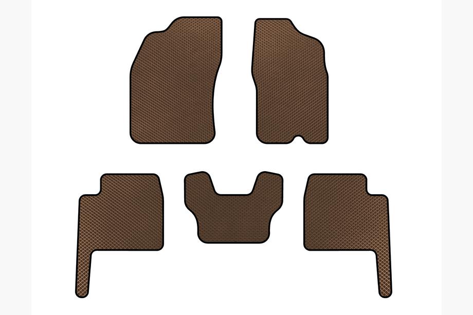 Dodge Durango 2004-2009 гг. Коврики EVA (Коричневые) Image