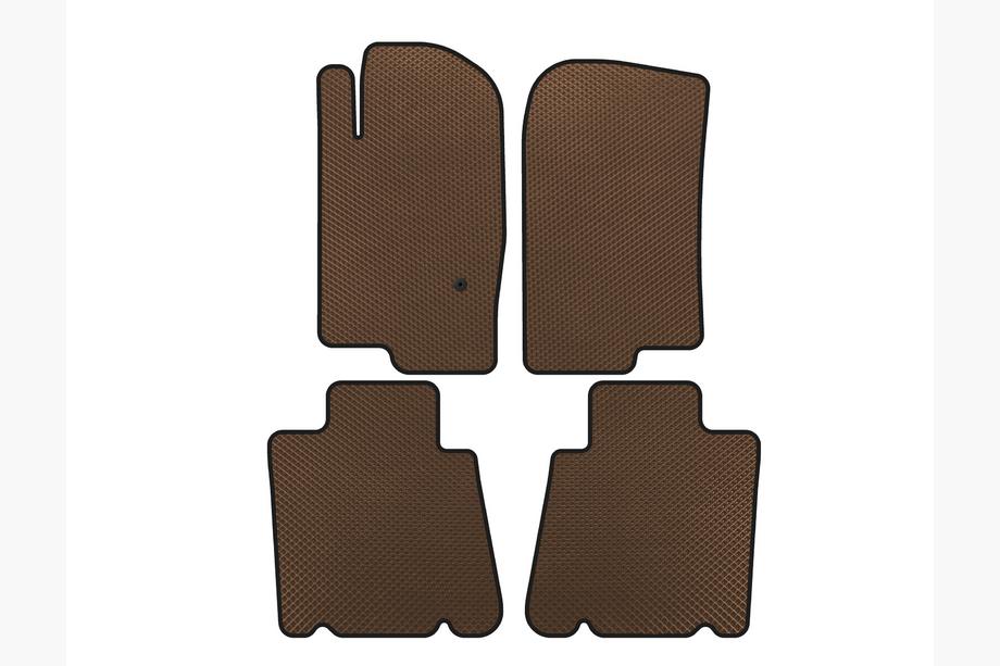 Ford Explorer 2001-2005 гг. Коврики EVA (2 ряда, Коричневые) Image