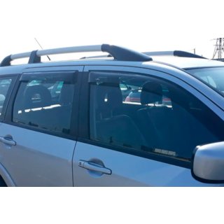 Ветровики на окна (4 шт, HIC) Mitsubishi Outlander 2001-2006 гг. фото 2