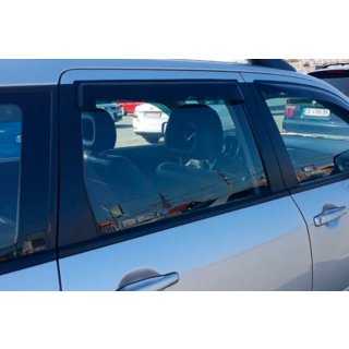 Ветровики на окна (4 шт, HIC) Mitsubishi Outlander 2001-2006 гг. фото 3