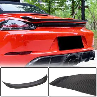 Спойлер V2 (для Boxster, Карбон) Porsche Boxster/Cayman 982 (718) 2016- гг. фото 1