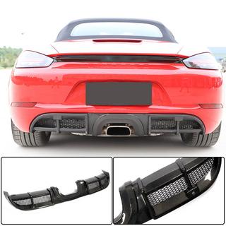 Диффузор заднего бампера V1 (2016-2019, Карбон) Porsche Boxster/Cayman 982 (718) 2016- гг. фото 1