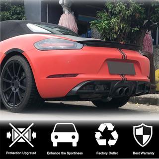 Диффузор заднего бампера V1 (2016-2019, Карбон) Porsche Boxster/Cayman 982 (718) 2016- гг. фото 3