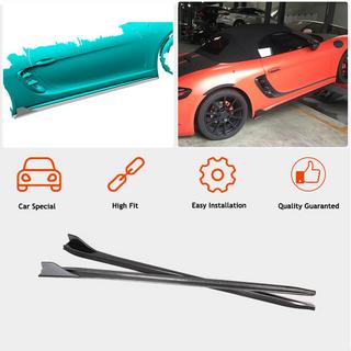 Боковые Пороги V1 (2016-2019, Карбон) Porsche Boxster/Cayman 982 (718) 2016- гг. фото 2