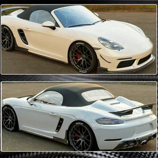 Боковые Пороги V2 (2016-2019, Карбон) Porsche Boxster/Cayman 982 (718) 2016- гг. фото 3
