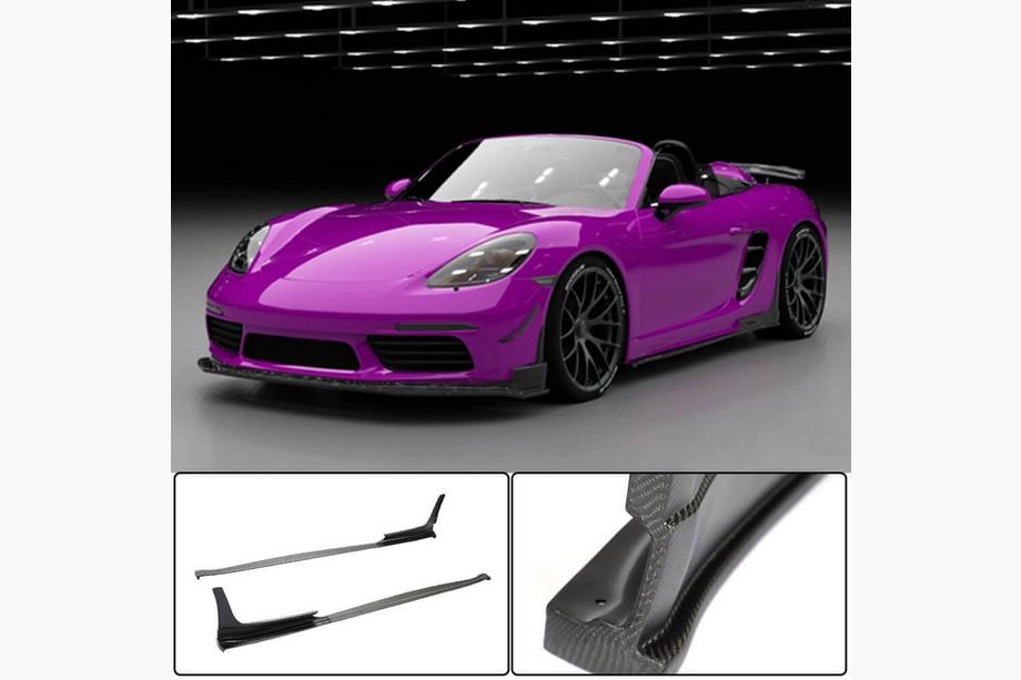 Porsche Boxster/Cayman 982 (718) 2016- гг. Боковые Пороги V2 (2016-2019, Карбон) Image