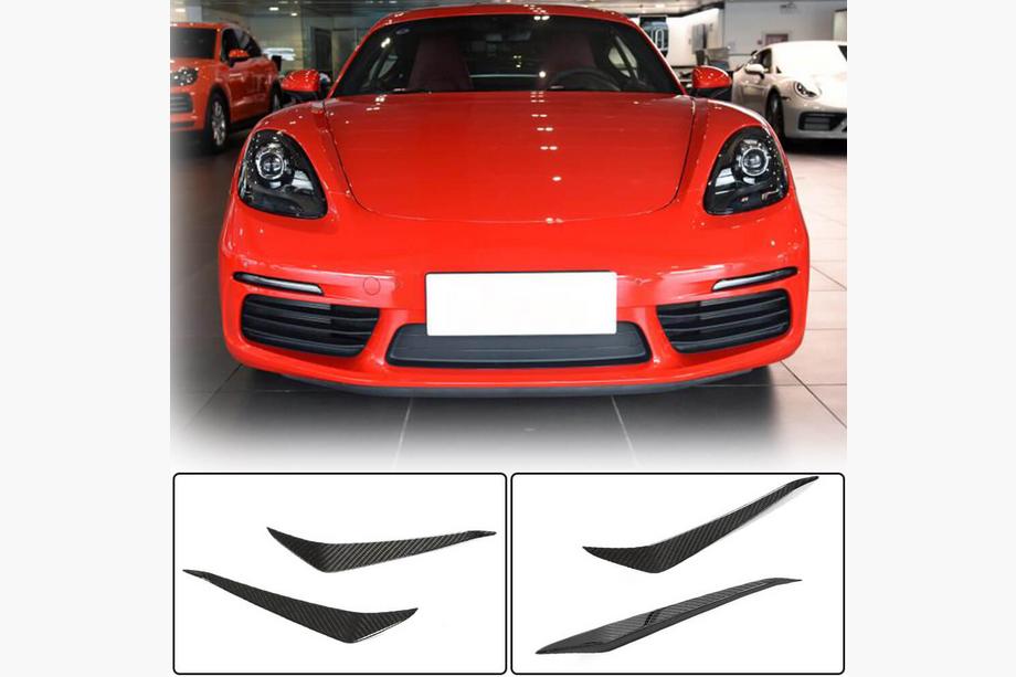Porsche Boxster/Cayman 982 (718) 2016- гг. Передняя губа бампера (Карбон) Image