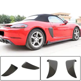 Накладки на Задние Крылья (2016-2019, Карбон) Porsche Boxster/Cayman 982 (718) 2016- гг. фото 1