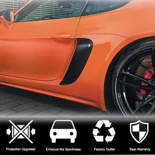 Накладки на Задние Крылья (2016-2019, Карбон) Porsche Boxster/Cayman 982 (718) 2016- гг. фото 2