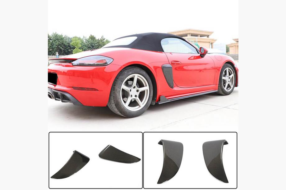 Porsche Boxster/Cayman 982 (718) 2016- гг. Накладки на Задние Крылья (2016-2019, Карбон) Image