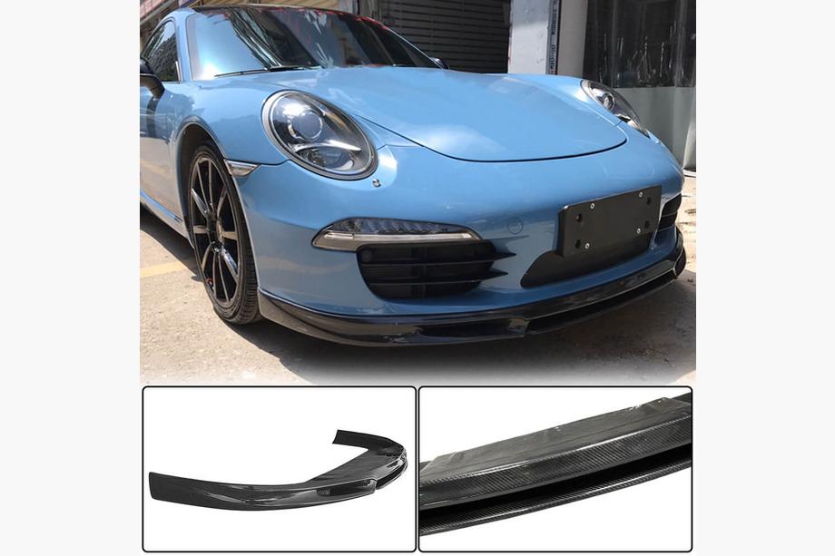 Porsche 911 (991) 2011–2019 гг. Накладка на передний бампер Lip (для Carrera 2011-2015, Карбон) Image