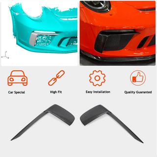 Накладки на передний бампер V2 (для GT3 (RS) 2017-2019, Карбон) фото 2