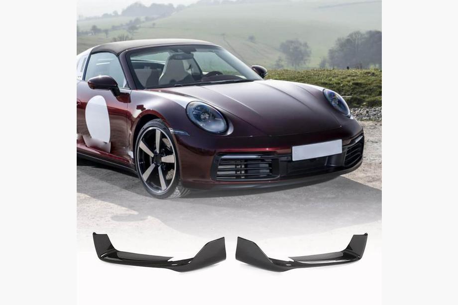 Porsche 911 (992) 2018– гг. Карбоновые флапсы на передний бампер для Carrera 4 S 4S Image