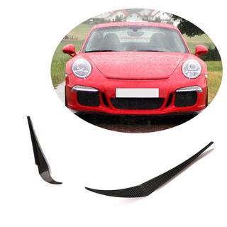 Накладки на передний бампер V1 (для GT3 (RS) 2014-2015, Карбон) фото 1