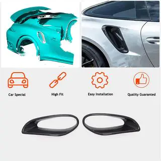 Карбоновые накладки на задние крылья (для Turbo S 2014-2016) Porsche 911 (991) 2011–2019 гг. фото 2