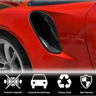 Карбоновые накладки на задние крылья (для Turbo S 2014-2016) Porsche 911 (991) 2011–2019 гг. фото 3