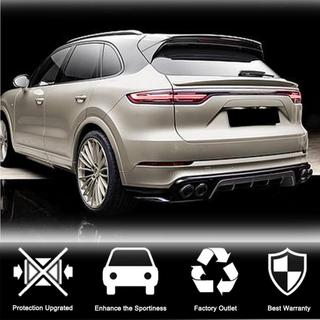 Диффузор заднего бампера (2018-2023, Карбон) Porsche Cayenne 2018- гг. фото 3