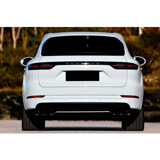 Диффузор заднего бампера (2018-2023, Карбон) Porsche Cayenne 2018- гг. фото 2