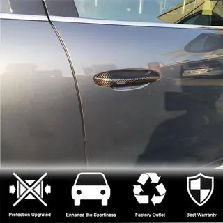 Накладки на дверные ручки Карбон Porsche Cayenne 2018- гг. фото 2