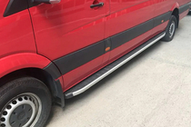 Mercedes Sprinter W906 2006–2018 гг. Боковые пороги Fullmond (2 шт, алюминий) фото 2