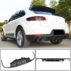 Porsche Macan 2014-2024 гг. Диффузор заднего бампера V1 (2014-2021, Карбон) фото 1