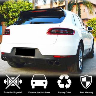 Диффузор заднего бампера V1 (2014-2021, Карбон) Porsche Macan 2014-2024 гг. фото 2