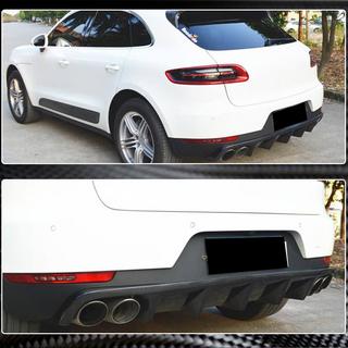 Диффузор заднего бампера V1 (2014-2021, Карбон) Porsche Macan 2014-2024 гг. фото 3
