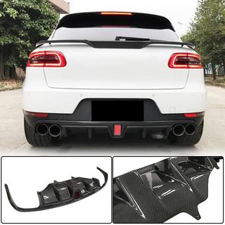 Диффузор заднего бампера V2 (2014-2021, Карбон) Porsche Macan 2014-2024 гг. фото 2