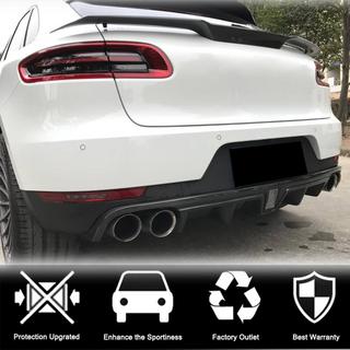 Диффузор заднего бампера V2 (2014-2021, Карбон) Porsche Macan 2014-2024 гг. фото 3