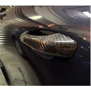 Накладки на Ручки Дверей (2018-2021, Карбон) Porsche Macan 2014-2024 гг. фото 3