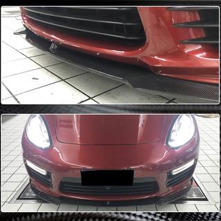 Передняя губа бампера V1 (для Turbo/Turbo S/GTS) Porsche Panamera 2009-2016 гг. фото 3