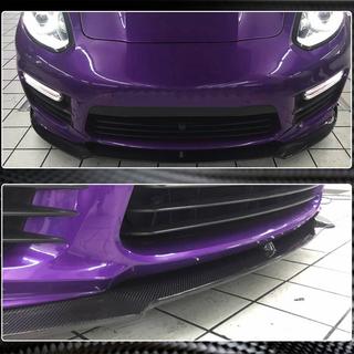 Передняя губа бампера V1 (для Turbo/Turbo S/GTS) Porsche Panamera 2009-2016 гг. фото 4