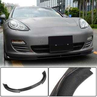 Накладка на передний бампер Lip (для Base 2009-2013, Карбон) Porsche Panamera 2009-2016 гг. фото 1
