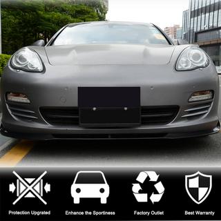 Накладка на передний бампер Lip (для Base 2009-2013, Карбон) Porsche Panamera 2009-2016 гг. фото 2