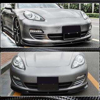 Накладка на передний бампер Lip (для Base 2009-2013, Карбон) Porsche Panamera 2009-2016 гг. фото 4