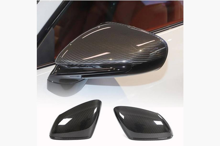 Porsche Taycan 2019- гг. Накладки на Зеркала (2019-2024, Карбон) Image
