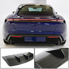 Porsche Taycan 2019- гг. Диффузор заднего бампера (для 2019-2024 Turbo S SD, Карбон) фото 1