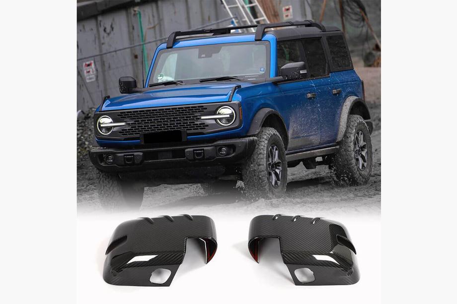Ford Bronco 2021- гг. Накладки на Зеркала (Карбон) Image