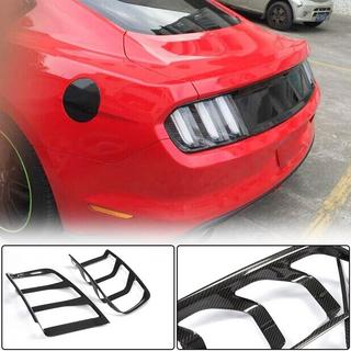 Накладки на Задние Фонари (2015-2017, Карбон) Ford Mustang 2015-2023 гг. фото 1
