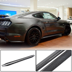 Ford Mustang 2015-2023 гг. Боковые Пороги V1 (Карбон) фото 1